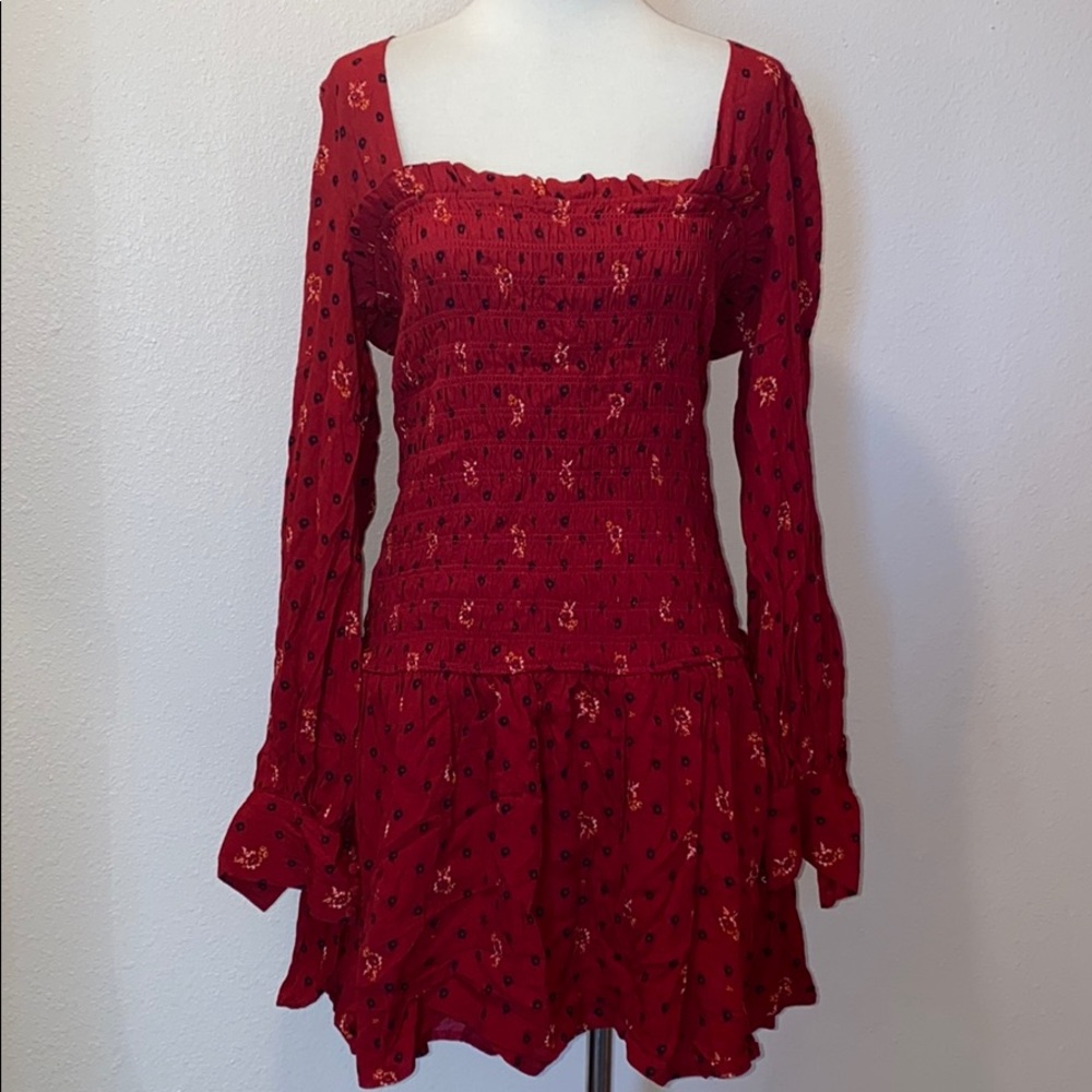 Free People Two Faces Print Mini Dress - Picture 4 of 8